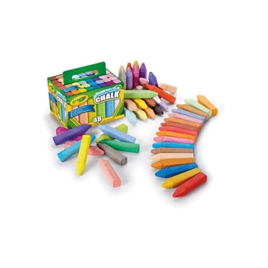 CraYola Tizas para acera lavables 48 piezas desde 4 años Estuche con asa Multicolor
