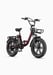 Bicicleta eléctrica ENGWE L20 Boost roja 20''x4'' autonomía de 126 km, 7 velocidades Shimano, batería extraíble 48V, suspensión delantera, freno mecánico
