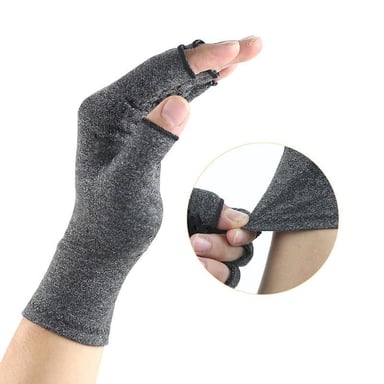Gants de compression Gris Grey M