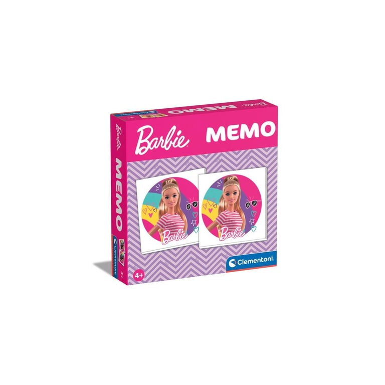 Clementoni Memo Games Barbie Jeu de société Neuf