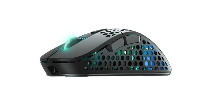 CHERRY XTRFY M4 RGB ratón Juego mano derecha RF Wireless + USB Type-C Óptico 19000 DPI