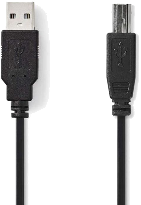 NEDIS USB 2.0 Cable - A Male - B Male - 3.0 m - Noir