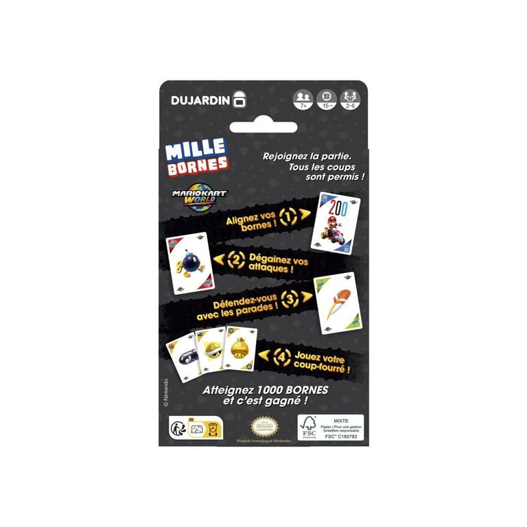 Jeu d'ambiance Dujardin Mille Bornes Pocket Mario Kart World - vue 9