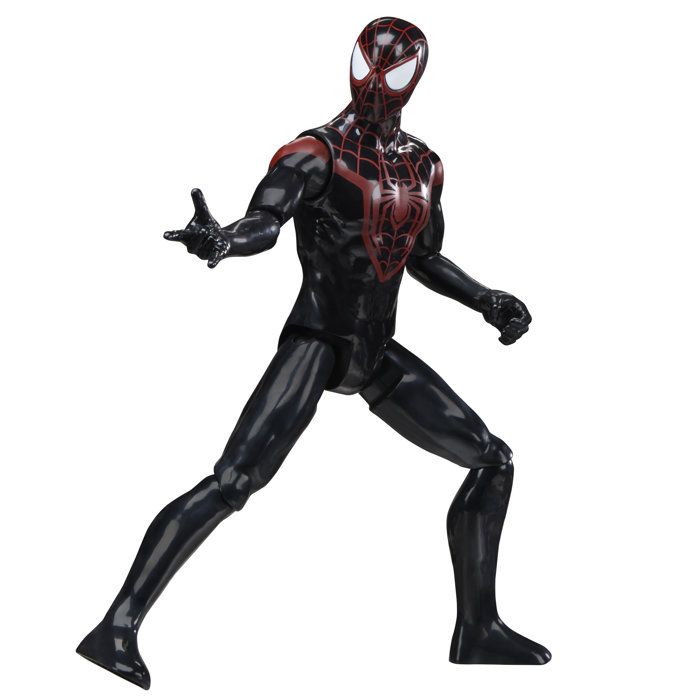 Figurine Miles Morales 30 cm, Titan Series, jouets de super-héros pour enfants, Marvel Spider-Man, des 4 ans - Neuf