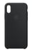 Coque en silicone pour iPhone X Noir