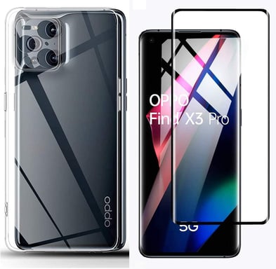 OPPO Find X3 Pro 5G tpu et protection écran full noir