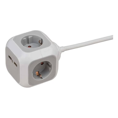 Brennenstuhl Enchufe ALEA con bloque USB Blanco