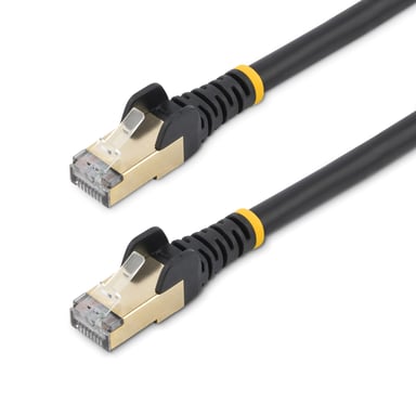StarTech.com Cable de 3m de Red Ethernet RJ45 Cat6a Blindado STP - Cable sin Enganche Snagless - Negro