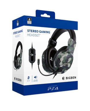 Bigben Interactive PS4OFHEADSETV3G Auricolare/Cuffia cablata che gioca in mimetica