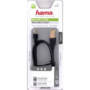 Hama USB Connection Cavo USB 0,75 m USB A USB B Nero