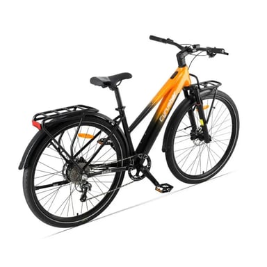 Bicicleta Eléctrico Asuka | Motor 250W | Batería 36V 14Ah | Neumáticos de 700C*45C Pulgadas | Velocidad Máx 25 km/h | Autonomía 100 km | Color Naranja