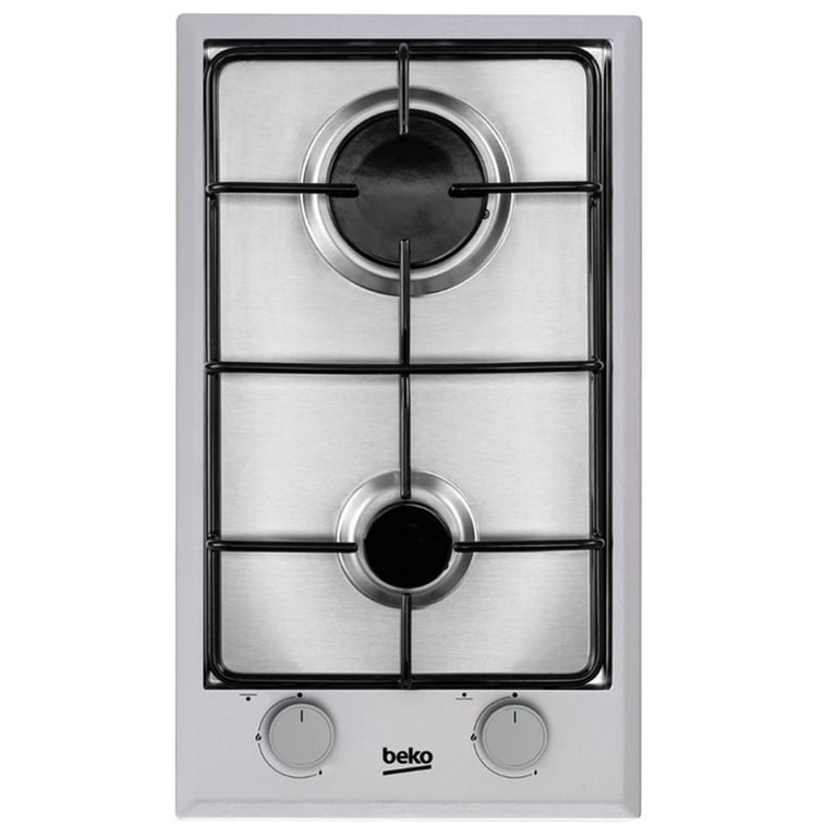 Plaque Gaz Beko HDCG32220FX – 2 Foyers, Allumage 1 Main, Inox - vue 1