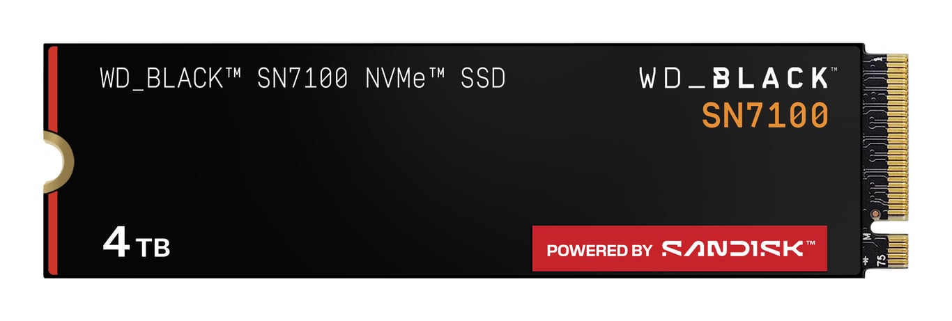 WESTERN DIGITAL WDS400T4X0E SSD Interne SN7100 NVMe 4 To jusqu’à 7 000 Mo/ en lecture - vue 2