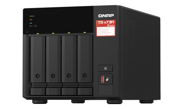 NAS desktop 4Bay 8GB RAM 2,5Gbe Nero
