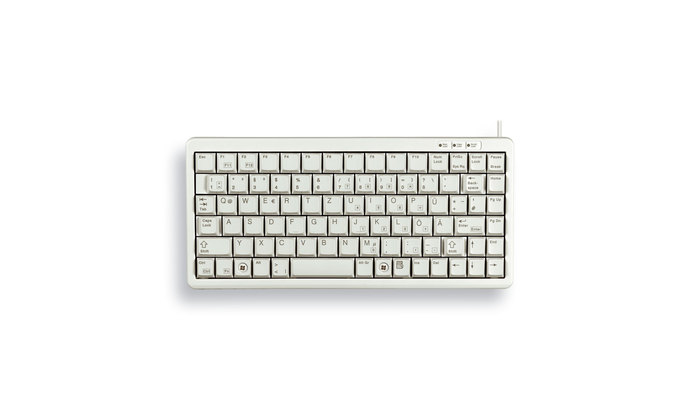 CHERRY G84-4100 COMPACT KEYBOARD Mini tastiera cablata, USB/PS2, grigio chiaro, QWERTY - IT - nuovo