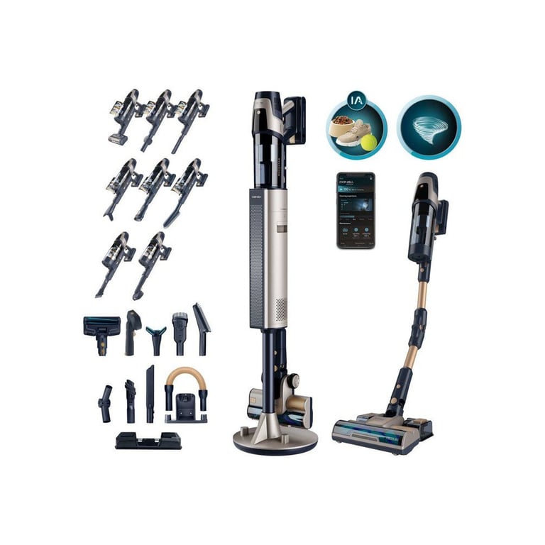 Aspirateur Balai Laveur CECOTEC RZ90 AI AquaPet Flex Connected – 310 AW, 110 Min, 200 m² - vue 3