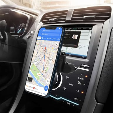 Support Voiture Magnétique Fixation Lecteur CD Rotatif 360° S-Grip Swissten Noir