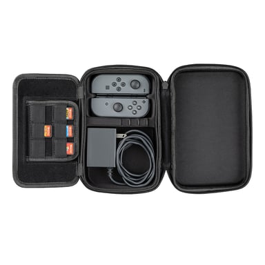 PDP 500-084 Housse de protection pour console de jeux portable Étui EVA (Acétate de vinyle d'éthylène), Simili-cuir Gris