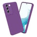 Coque pour Samsung Galaxy S22 en FLUID VIOLET MAT Housse de protection Étui en silicone TPU flexible
