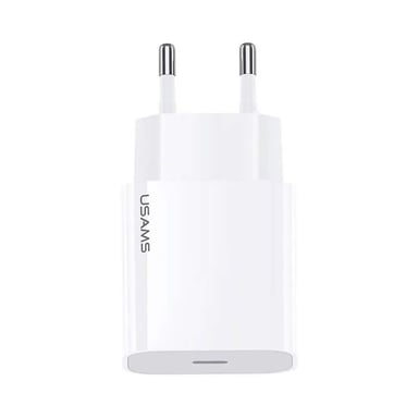 Chargeur Secteur USB-C Powery Delivery 3.0 20W Ultra-Rapide Compact Blanc