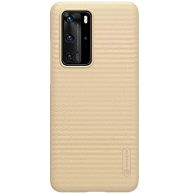Nillkin Funda para Huawei P40 Serie Super Frosted Shield Compatible con Carga Qi Dorado