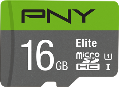 Tarjeta de memoria MicroSDHC Elite de 16 GB de PNY
