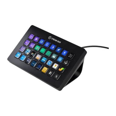 Corsair Stream Deck XL - Perfect Stream Control, 32 teclas LCD totalmente personalizables, para Windows 10 (64 bits), MacOS 10.13 o posterior