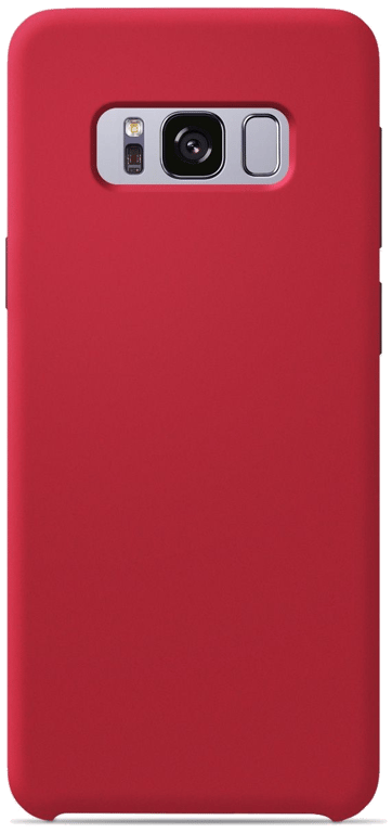 Coque silicone unie compatible Soft Touch Rouge Samsung Galaxy S8