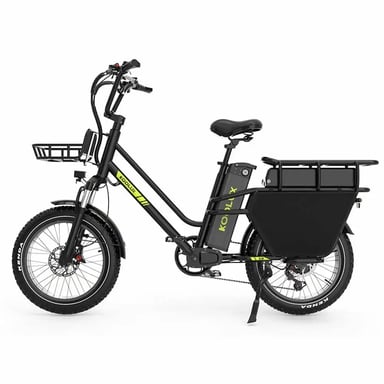 VéLo Électrique KOOLUX X8 | Moteur 750W | Batterie 48V 35Ah+30Ah | Pneus 20 Pouces | Vitesse Max 45 km/h | Autonomie 120 km | Noir