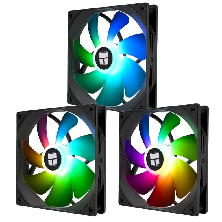 Thermalright Ventilateur 140 Mm Tl-c14c-s X3 1500 Tr/min Pwm Argb