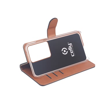 Celly WALLY funda para teléfono móvil 17,5 cm (6.9'') Funda cartera Negro