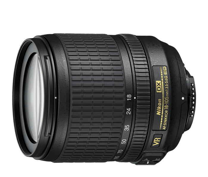 Nikon D5100 + AF-S DX NIKKOR 18-105mm f/3.5-5.6G ED VR Juego de cámara SLR 16,2 MP CMOS 4928 x 3264 Pixeles Negro