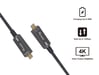 Equip 119462 Cable óptico activo USB-C a C, M/M, 10m, PD 60W, 4K/60Hz, 10Gbps, Vídeo+Datos+PD