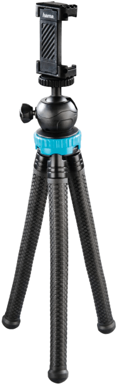 Trépied FlexPro pour smartphone, GoPro et appareils photo, 27cm,bleu