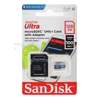 SanDisk Ultra microSD 128 GB MicroSDXC UHS-I Classe 10