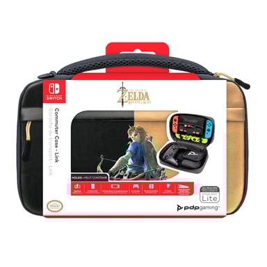 PDP Commuter: Hyrule Hero Link Funda protectora rígida Nintendo Negro, Marrón