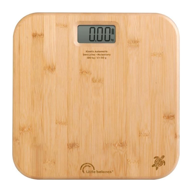 Pèse personne LITTLE BALANCE Kinétic automatique Bambou - vue 4