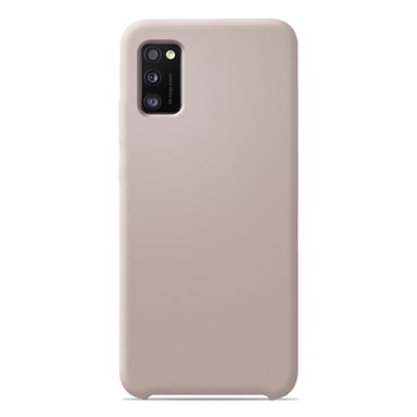 Coque silicone unie Soft Touch Sable rosé compatible Samsung Galaxy A31