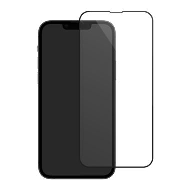 Protezione dello schermo in vetro temperato (100% di copertura della superficie) per Apple iPhone 13 Pro Max, nero