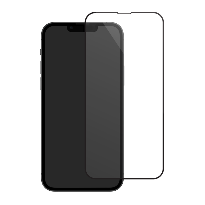 JAYM - Cristal templado premium para Apple iPhone 13 Pro Max / iPhone 14  Plus - Grabado 3D con contorno negro - Garantía de por vida - 9H Extra  Strength - Aplicador personalizado incluido - Jaym