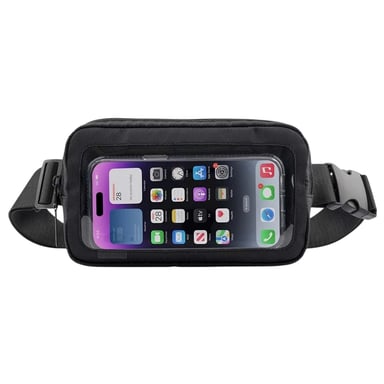 CASE MATE Funda de cinturón para teléfono con ventana táctil impermeable Negro
