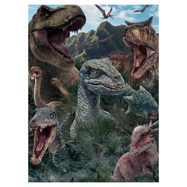 Puzzle de 150 piezas - Jurassic World 3 Dinosaurios para niños