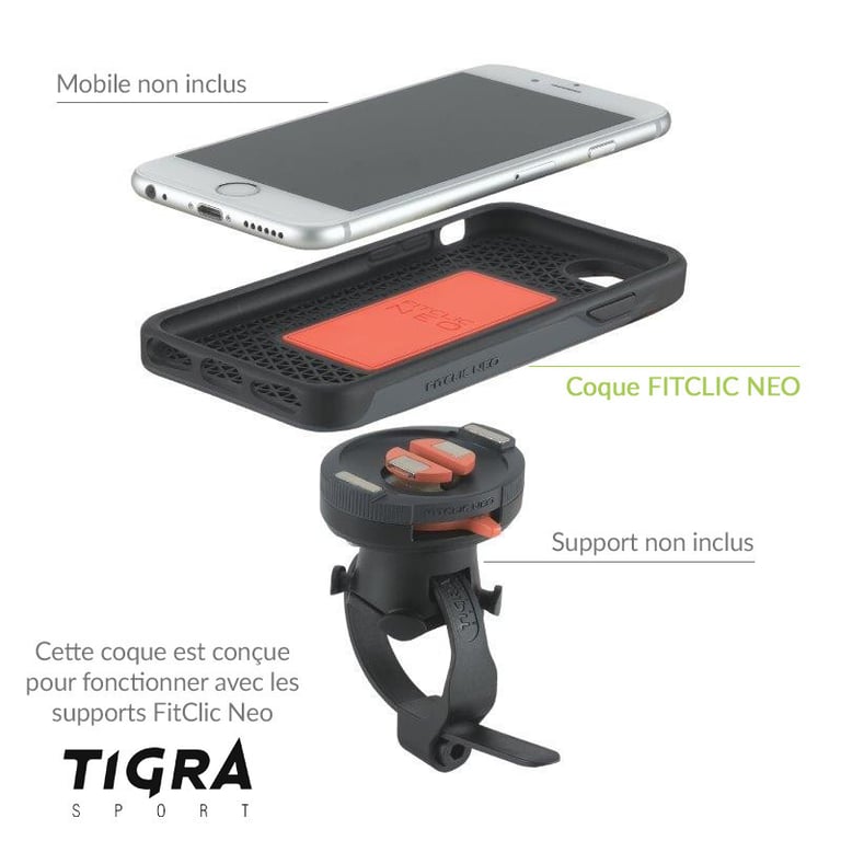 Coque FITCLIC™ NEO™ Compatible Pour Apple iPhone 6 / 6S / 7 / 8 / SE 2020