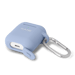 Estuche de carga inalámbrica para los AirPods de Apple en gel de silicona suave, azul lila