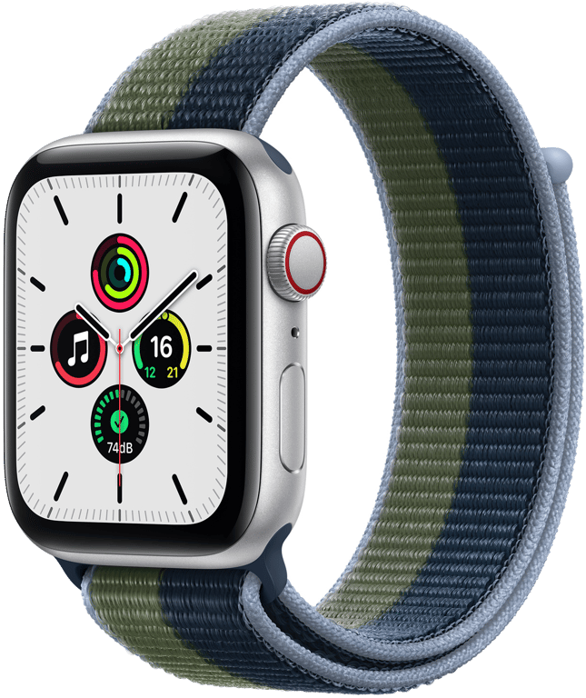 Watch SE OLED 44 mm 4G Argent GPS (satellite)