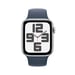 Apple Watch SE OLED 44 mm Numérique 368 x 448 pixels Écran tactile Argent Wifi GPS (satellite), M/L