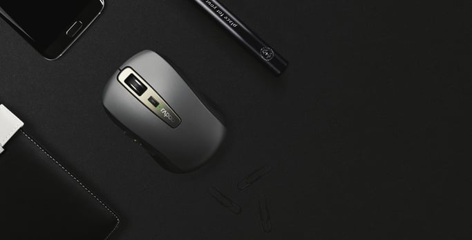 Rapoo MT350 souris Bureau Ambidextre RF sans fil + Bluetooth 1600 DPI