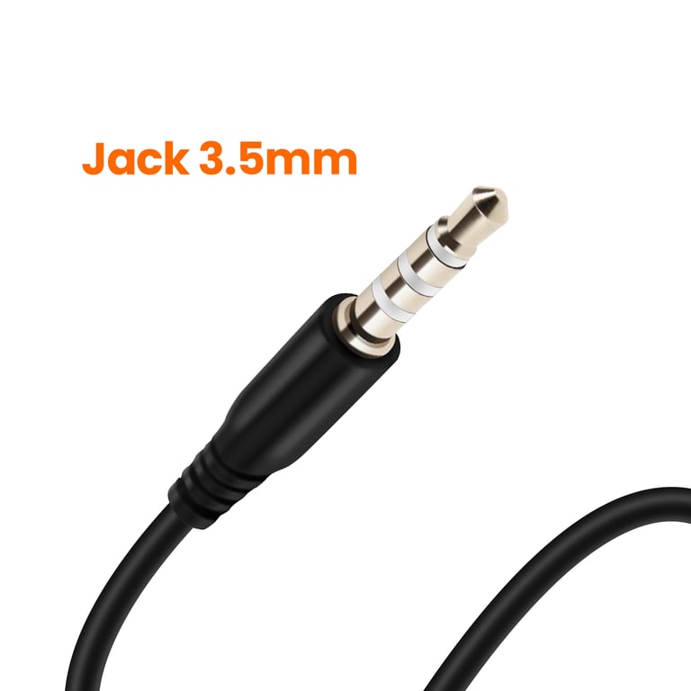 Écouteurs Jack 3 5mm Intra 1 2m Musique et Appels Mains Libres Neuf - vue 2
