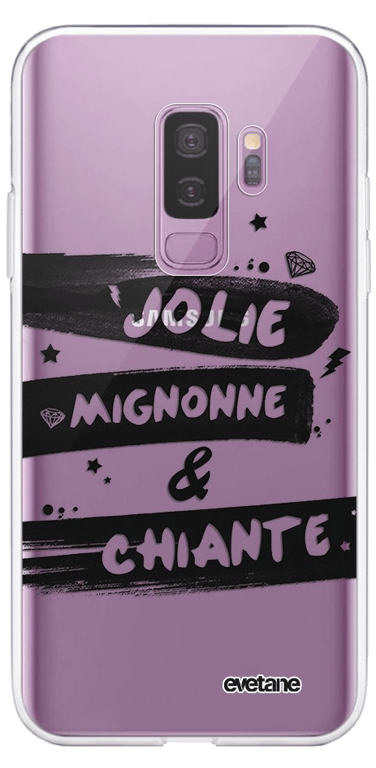 Evetane Coque compatible avec Samsung Galaxy S9 Plus souple silicone solide ultra resistant fine pro