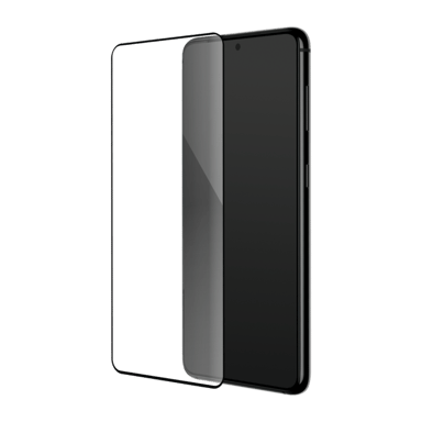 Protezione dello schermo in vetro temperato da bordo a bordo per Samsung Galaxy S21 5G, nero